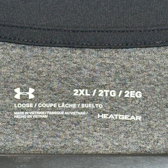 Under Armour Pullover Adult 2XL Grey HeatGear 1/4 Zip Loose Fit Logo Athleisure - Picture 8 of 12